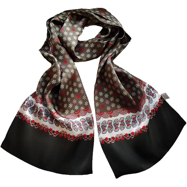 Landisun Skull Scarf Soft Shawl Elegant Camel and Black at Amazon